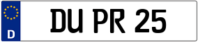 Truck License Plate